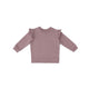 Toddler French Terry Ruffle Sweatshirt Top Pehr Plum 18 - 24 mos. 