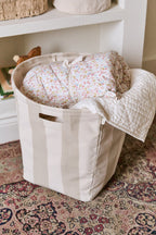 tapered hamper taupe