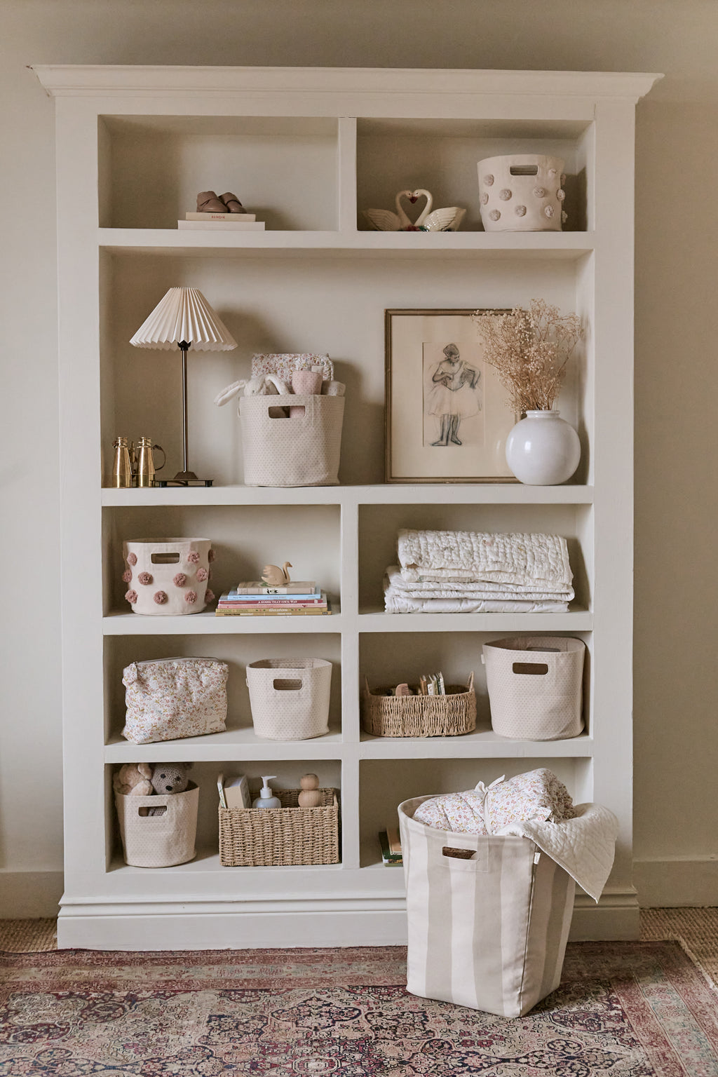 tapered hamper taupe