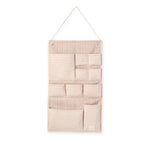 hanging wall organizer stripes away peony in pinks pattern
