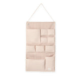 hanging wall organizer stripes away peony in pinks pattern