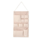 hanging wall organizer stripes away peony in pinks pattern