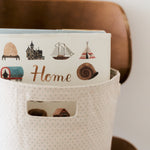printed basket mini pin dot sea