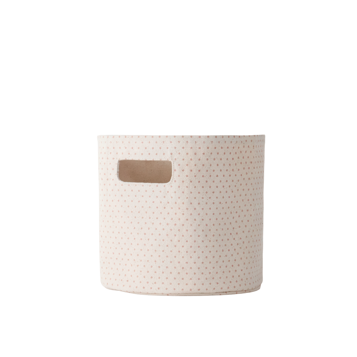 printed basket mini pin dot peony in pinks pattern