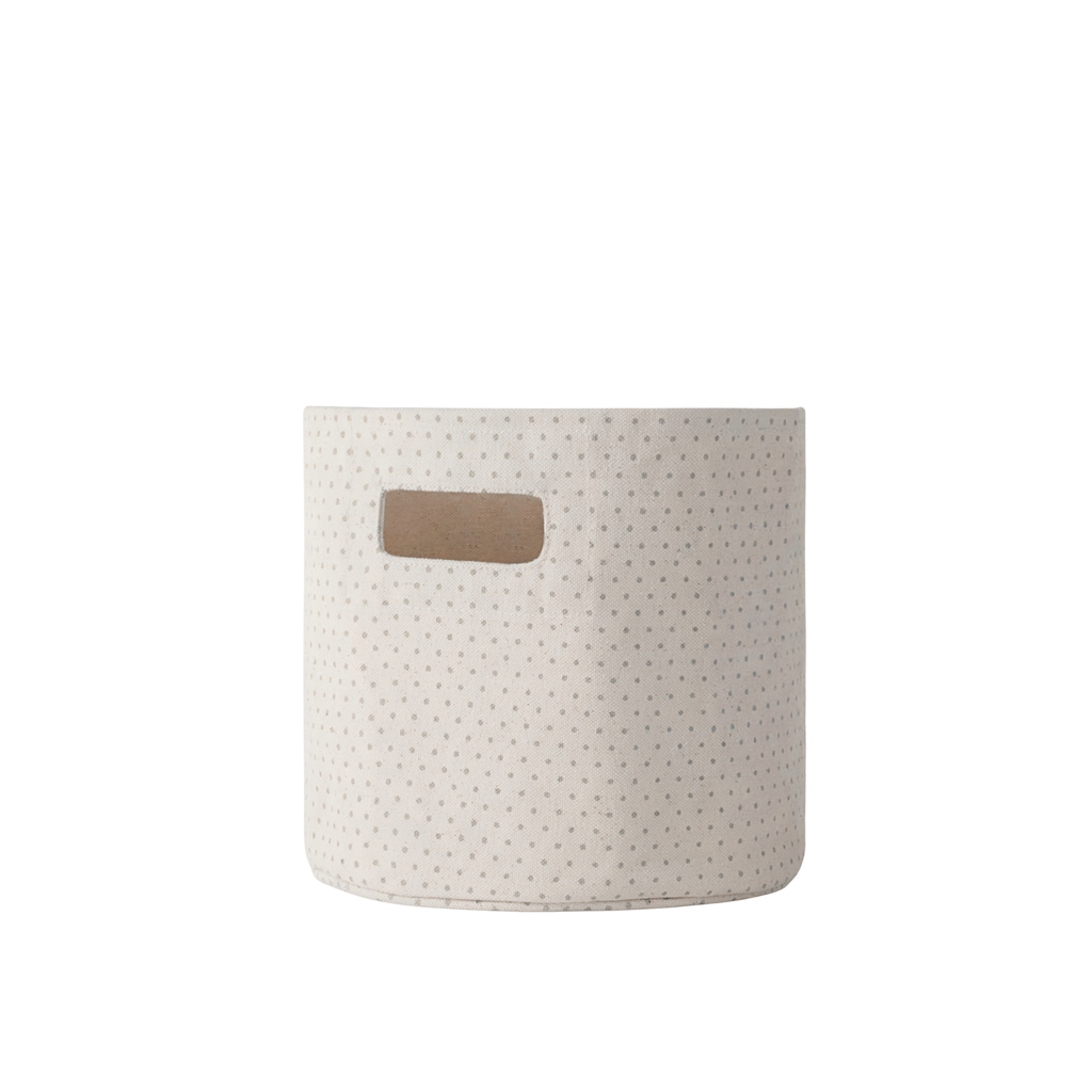 printed basket mini pin dot pebble in neutrals pattern