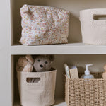 printed basket mini pin dot pebble