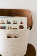 printed basket pint pin dot sea