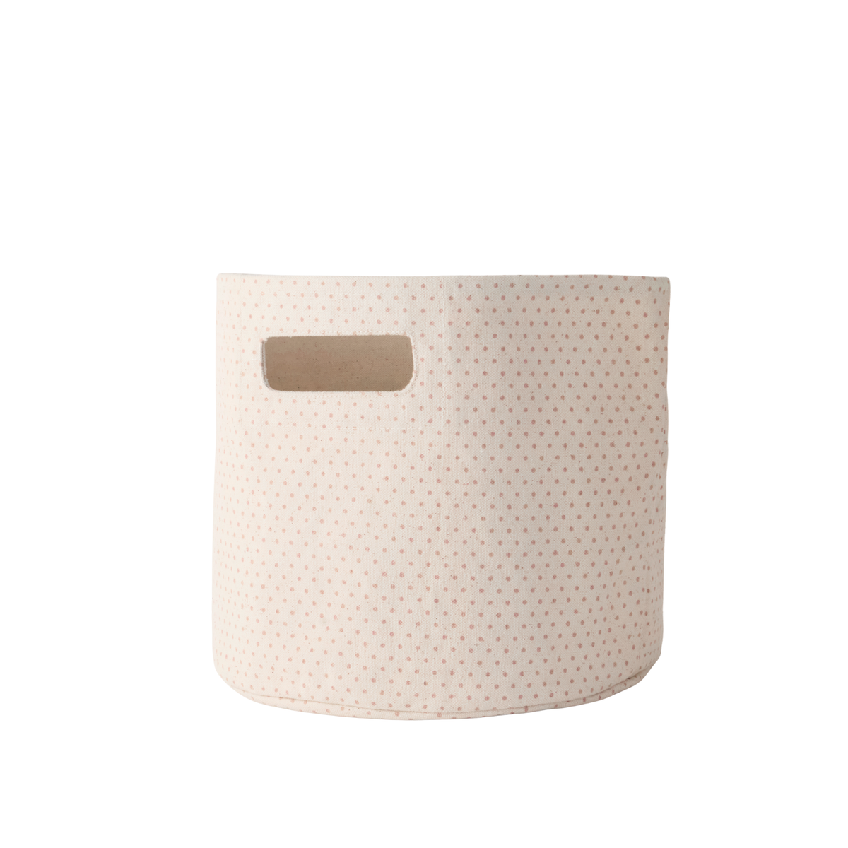 printed basket pint pin dot peony in pinks pattern