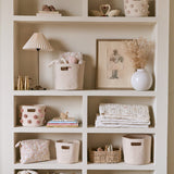 printed basket pint pin dot peony