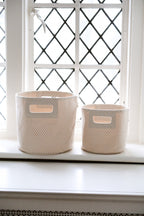 printed basket pint pin dot pebble