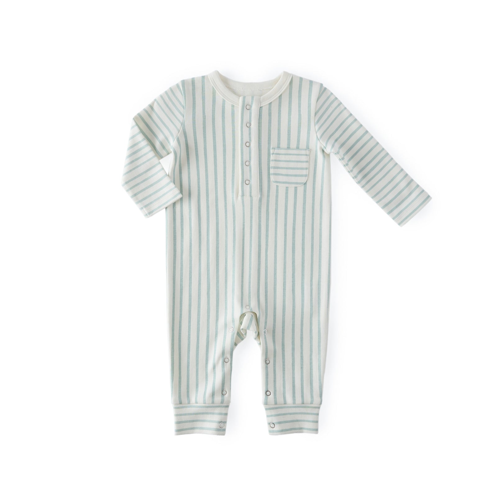 Pocket Romper Romper Pehr Stripes Away Sea 0 - 3 mos. 