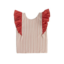 Pehr-Ruffle Swim Tank-Peony - Tomato-1