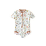Pehr-Swim Short Sleeve Ruffle One-Piece-Seashells-1
