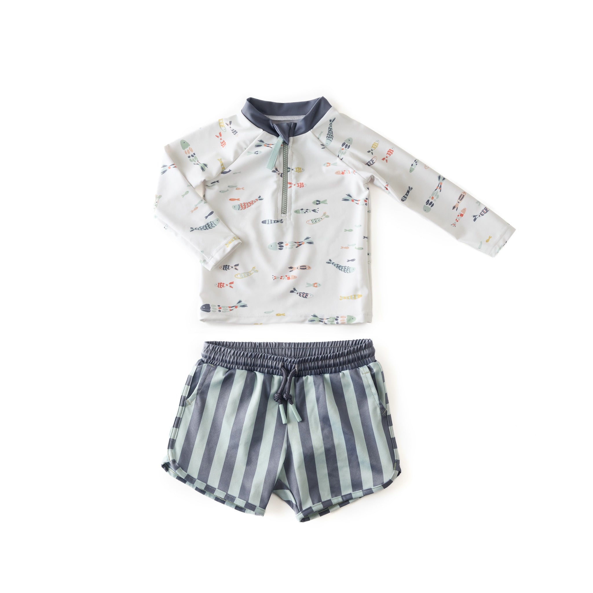 Pehr-Swim Rash Guard & Short-Saltwater-1
