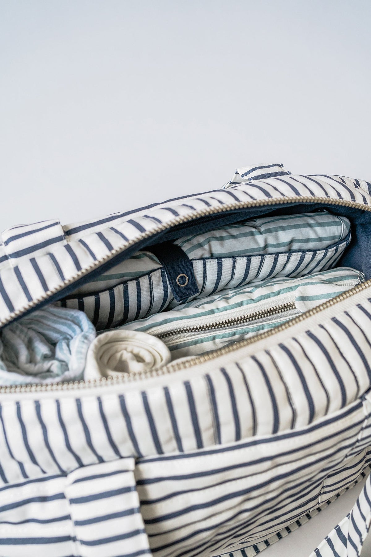 weekender bag stripes away ink blue