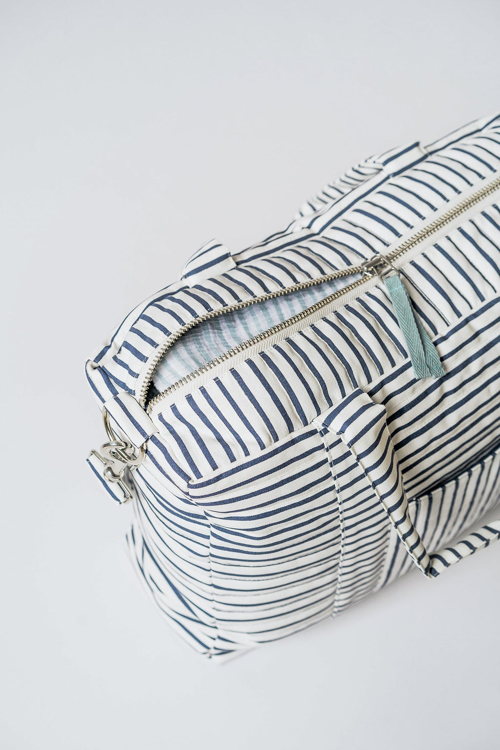 weekender bag stripes away ink blue