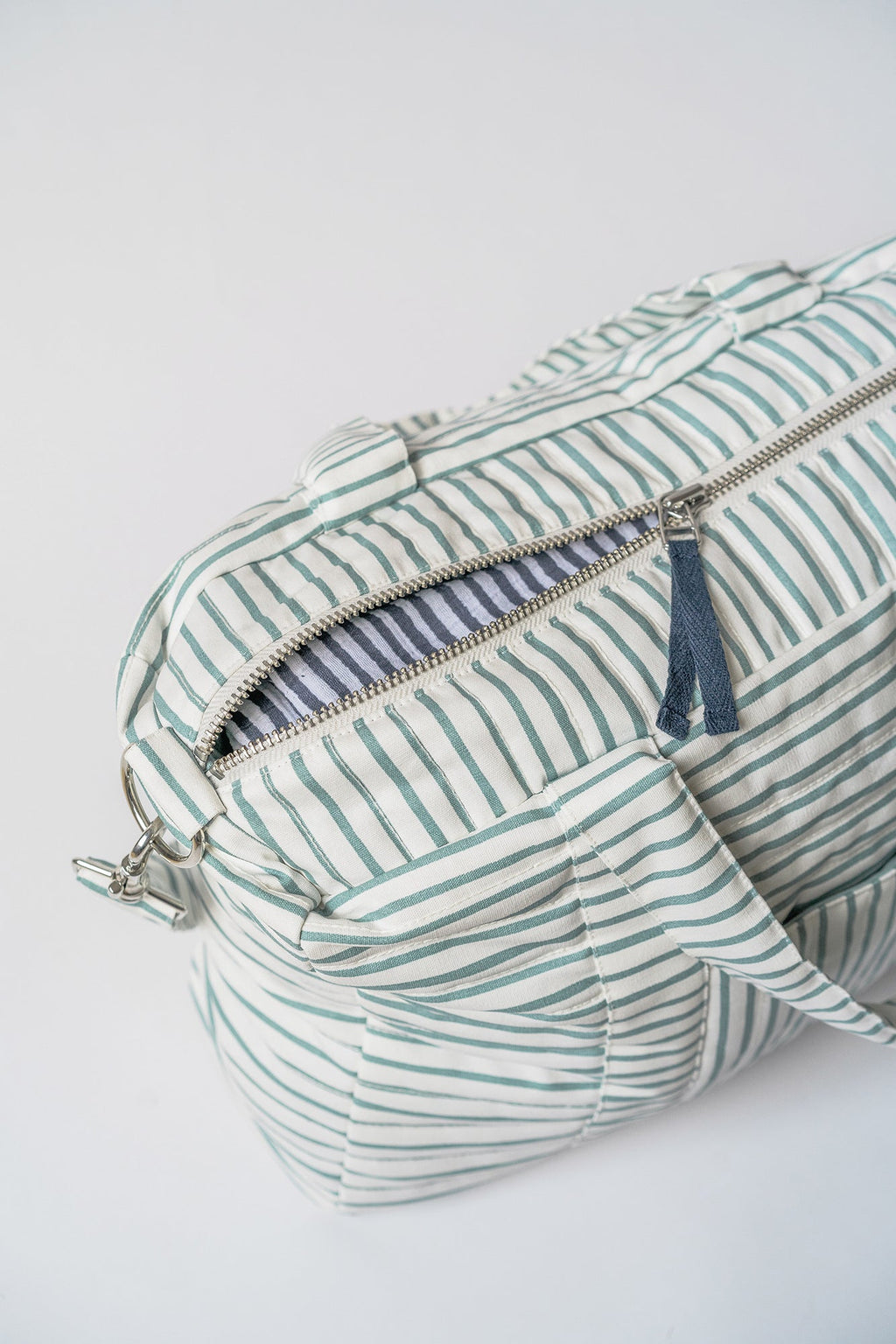 weekender bag stripes away deep sea