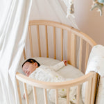 Pehr-Stokke x Pehr Fitted Sheet - V3-Stripes Away Pebble Grey Sleepi Mini-2