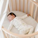 Pehr-Stokke x Pehr Fitted Sheet - V3-Stripes Away Pebble Grey Sleepi Mini-3