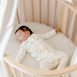 Pehr-Stokke x Pehr Fitted Sheet - V3-Stripes Away Pebble Grey Sleepi Mini-3