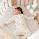 Pehr-Stokke x Pehr Fitted Sheet - V3-Stripes Away Pebble Grey Sleepi Mini-4