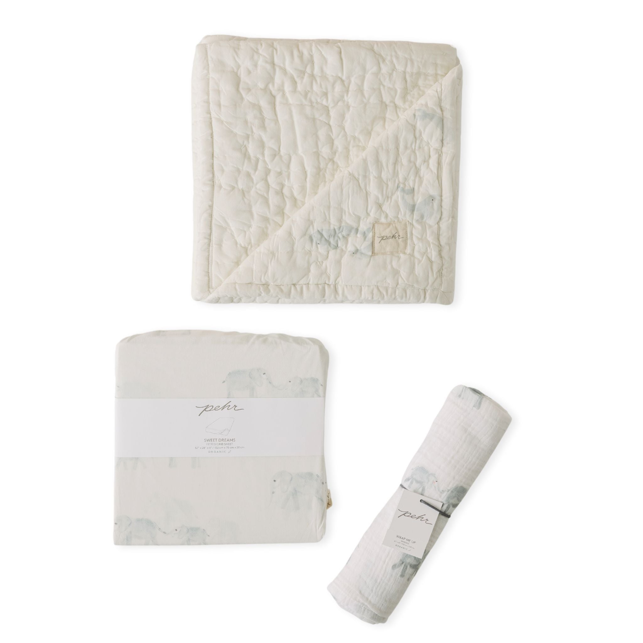 baby welcome newborn gift set for them in neutrals pattern pehr 1