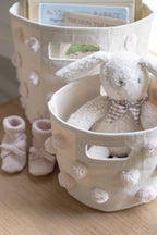 kids pom storage set blush