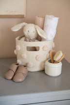 kids pom storage set blush