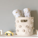 kids pom storage set grey