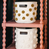 kids pom storage set natural