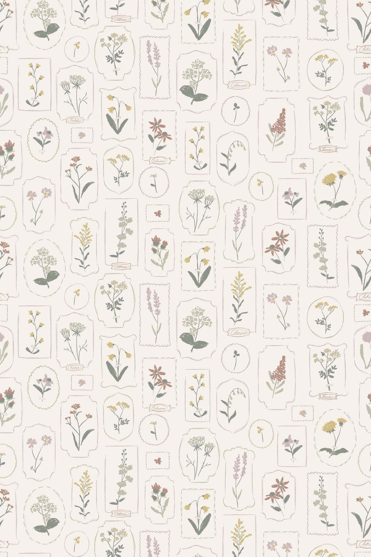 Chasing Paper Wallpaper- Petal Press- Pressed Florals