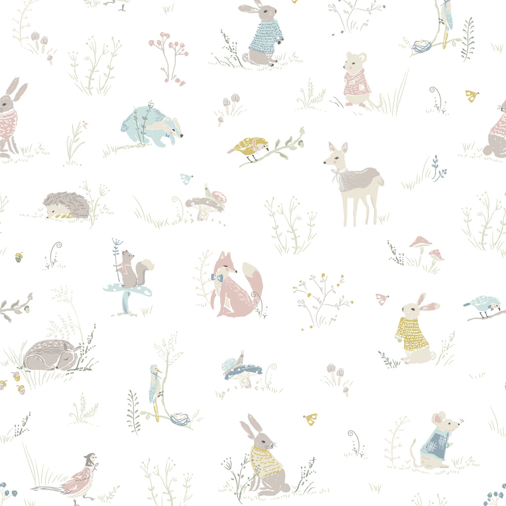 chasing paper x pehr wallpaper forest fable in multi pattern