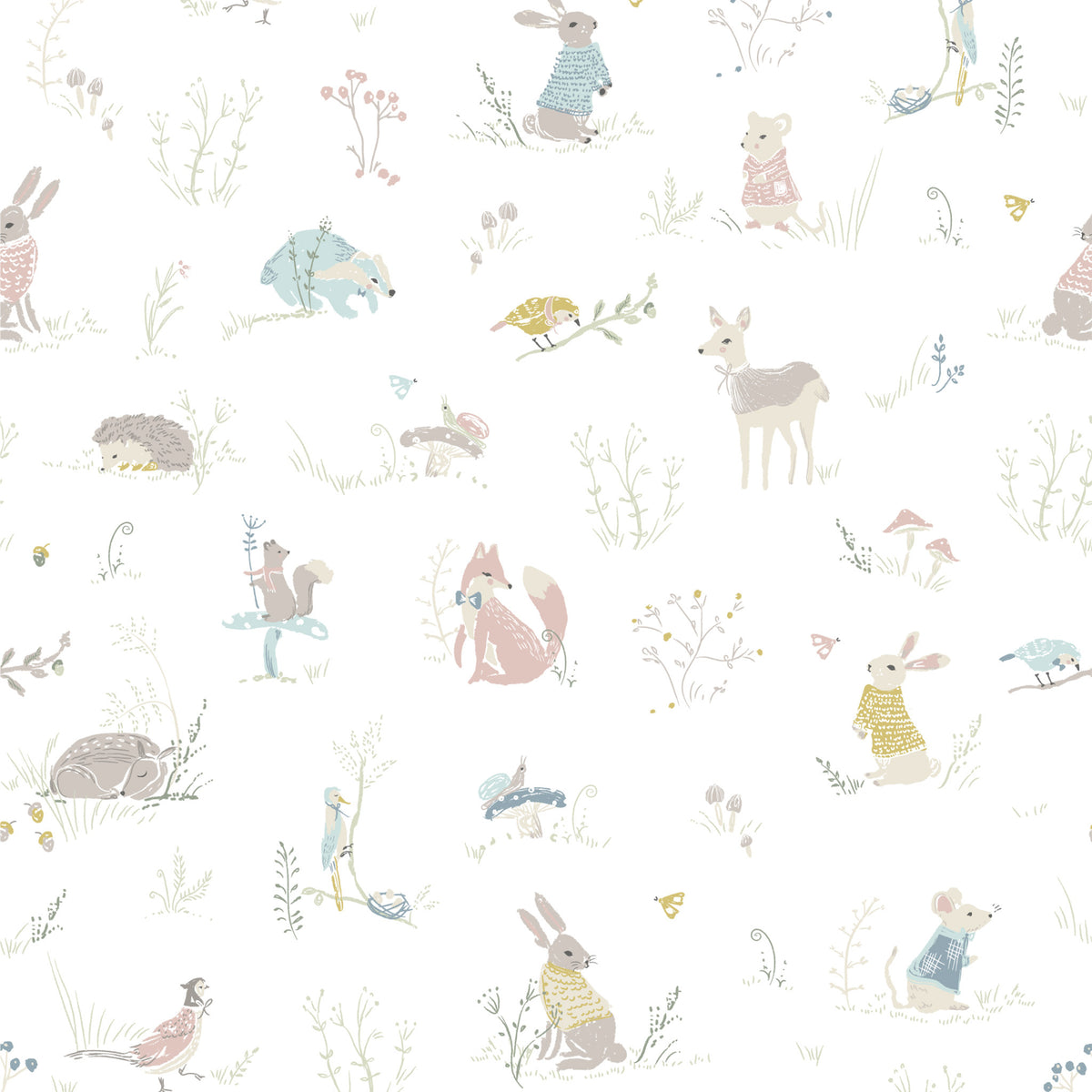chasing paper x pehr wallpaper forest fable in multi pattern