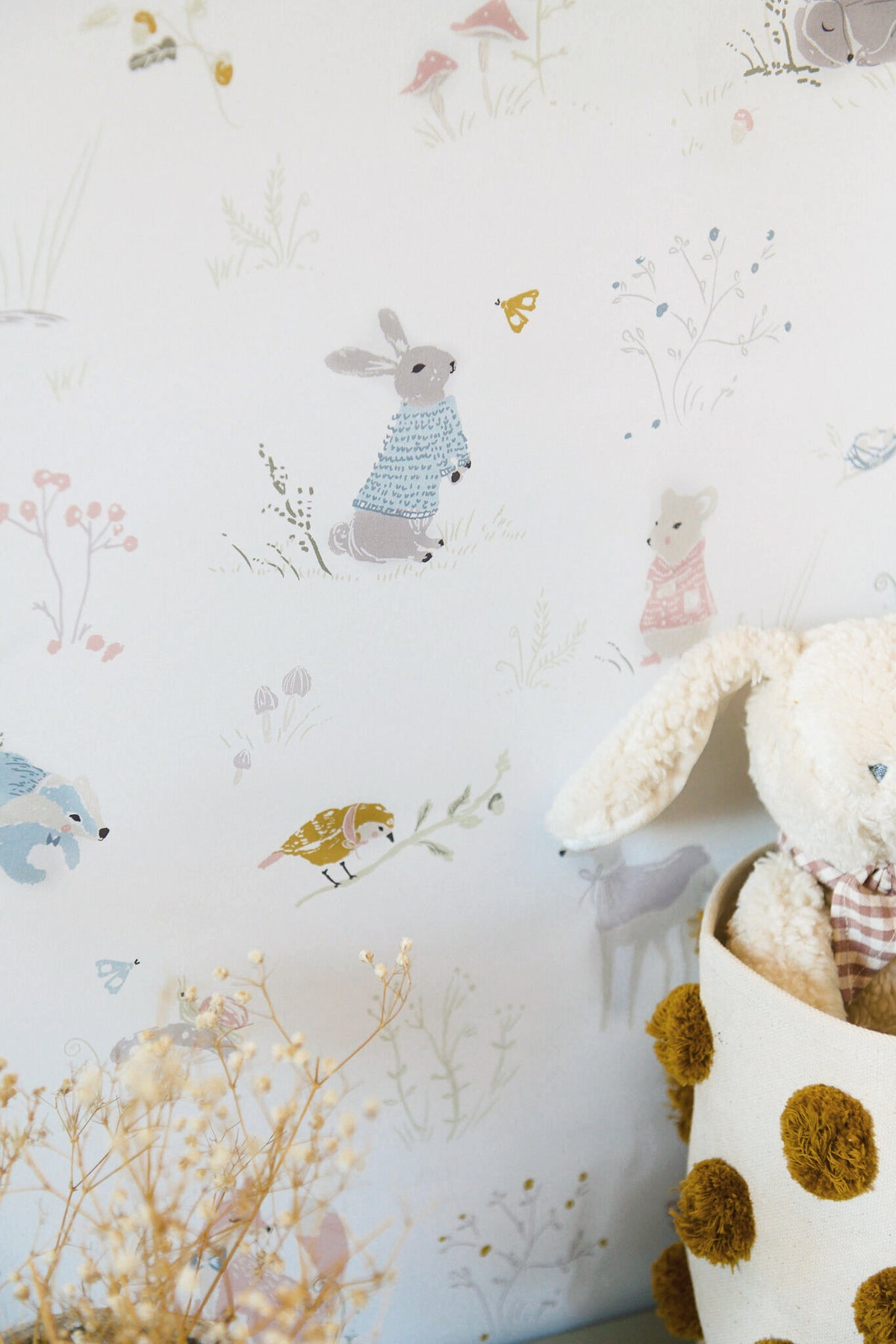 chasing paper x pehr wallpaper forest fable