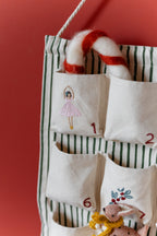 Advent Calendar - Countdown to Christmas- Hanging- Holiday- Decor- Up Close Pockets