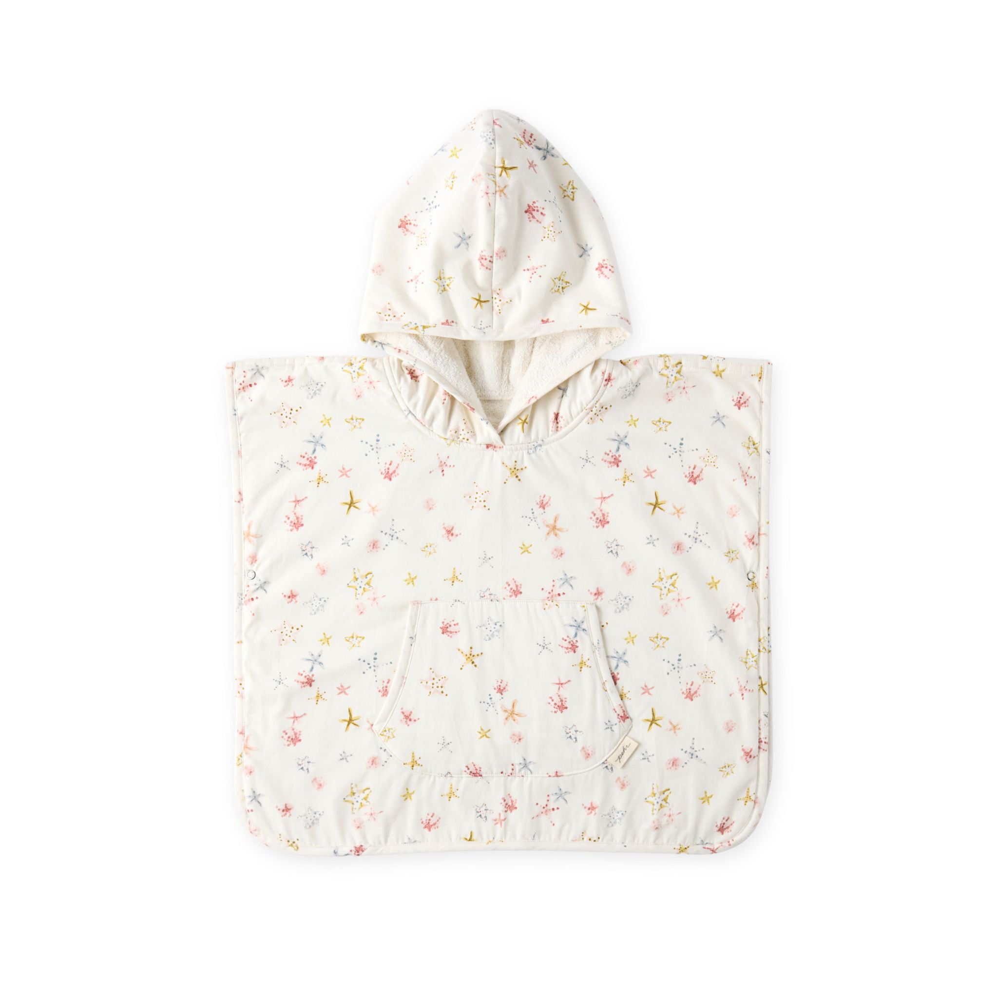 Pehr-Hooded Poncho Towel-Starfish-Toddler-1