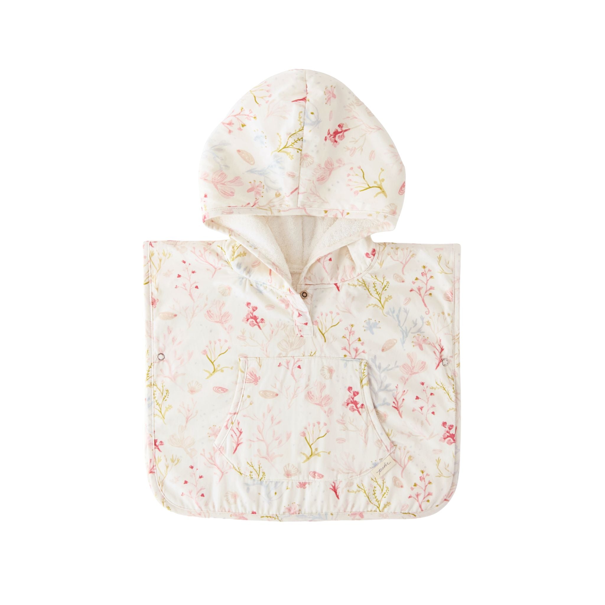 hooded poncho towel sea bloom