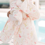 Hooded Poncho Towel - Sea Bloom