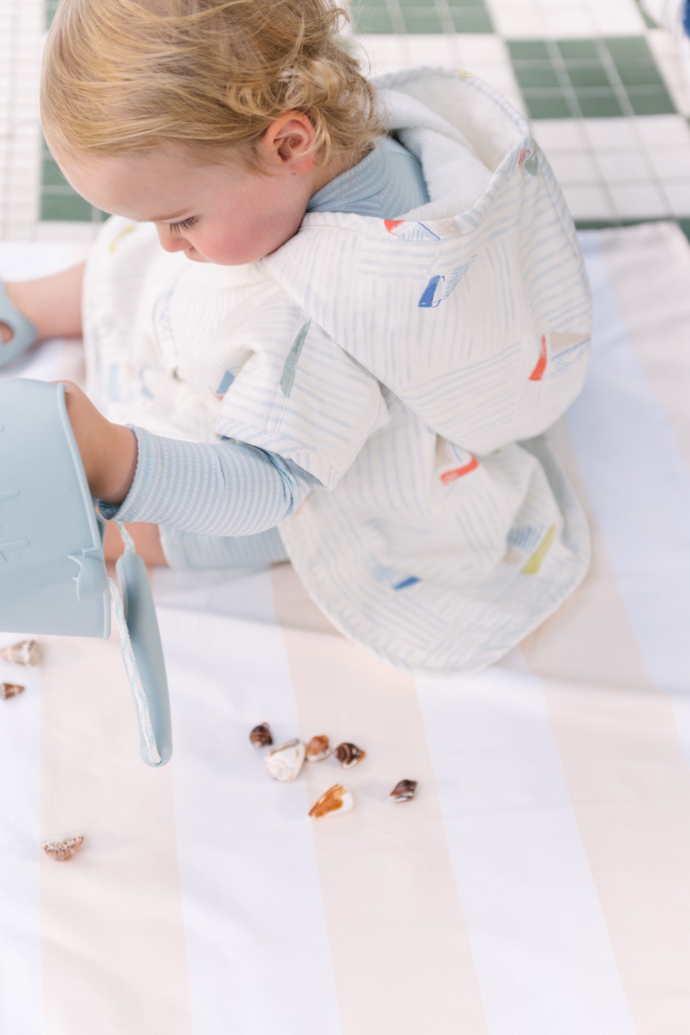 Hooded Poncho Towel - Set Sail