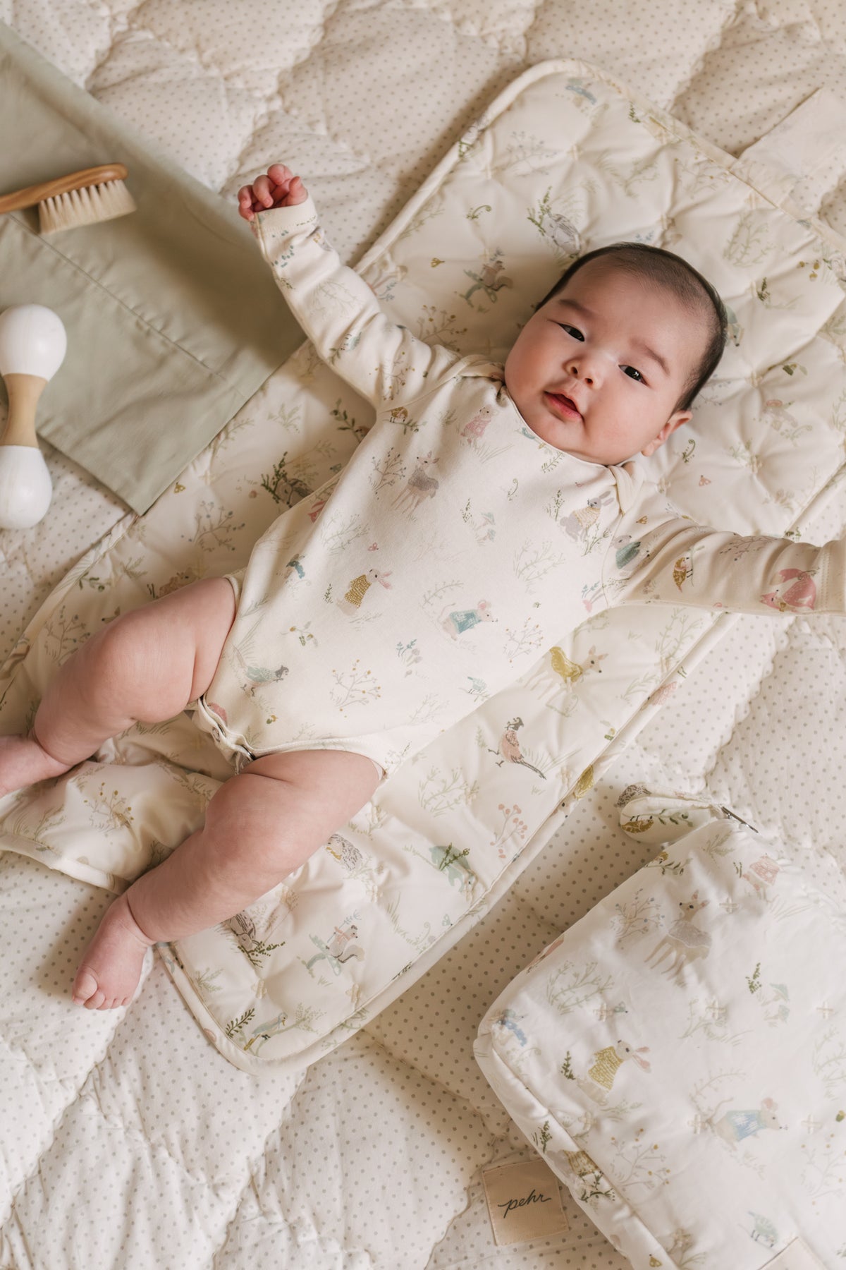 on the go portable changing pad forest fable