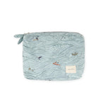 On The Go Pouch- High Sea Blues- Front