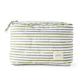 on the go pouch stripes away olive in greens pattern