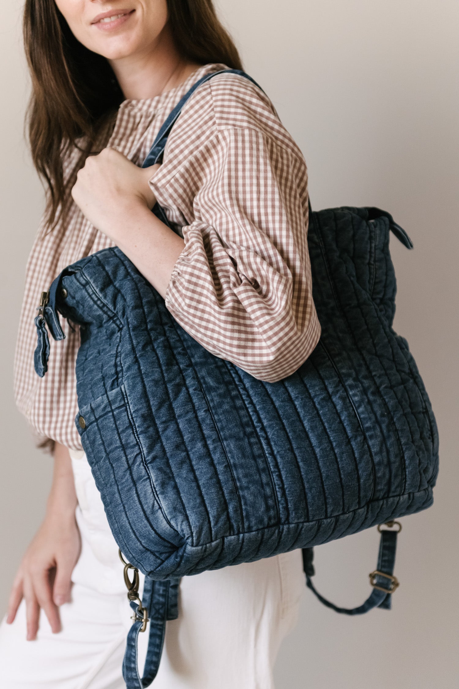 Pehr-Convertible Denim Diaper Bag-Vintage Wash-3