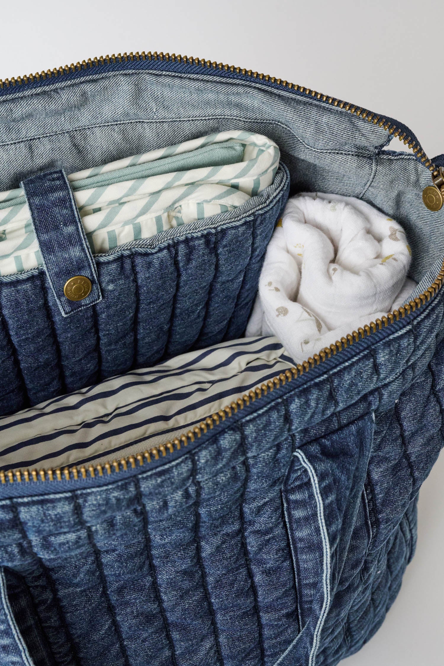 Pehr-Convertible Denim Diaper Bag-Vintage Wash-5