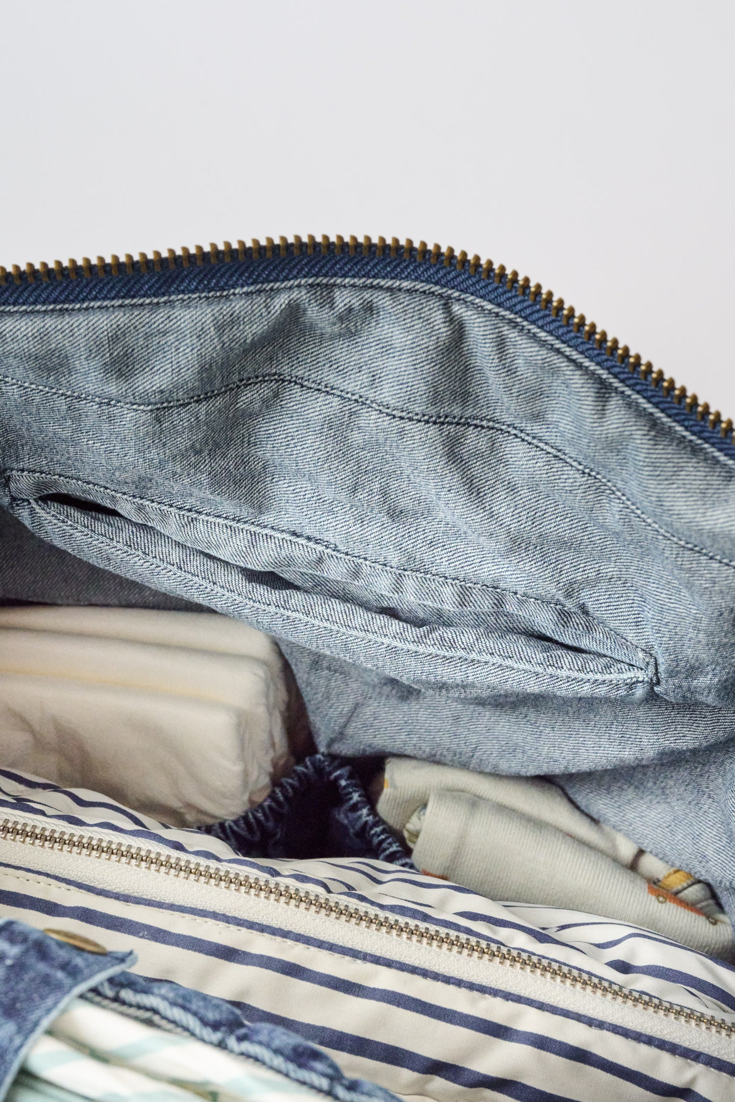 Convertible Denim Diaper Bag