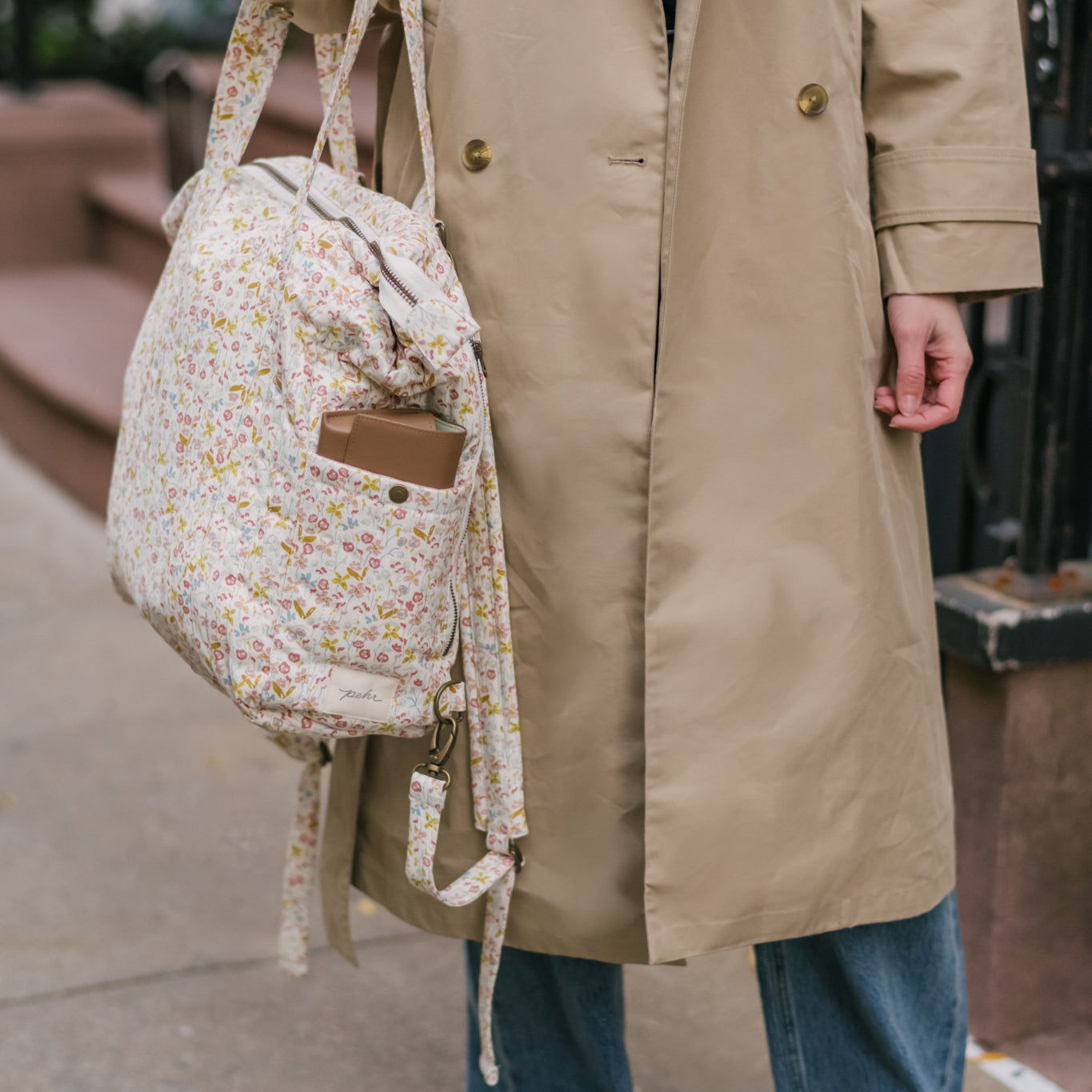 convertible diaper bag floret