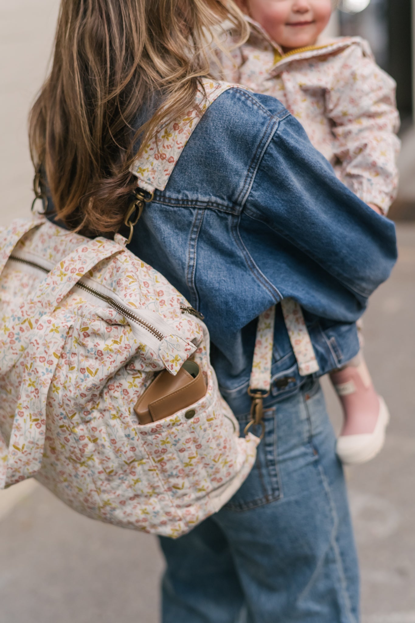 convertible diaper bag floret