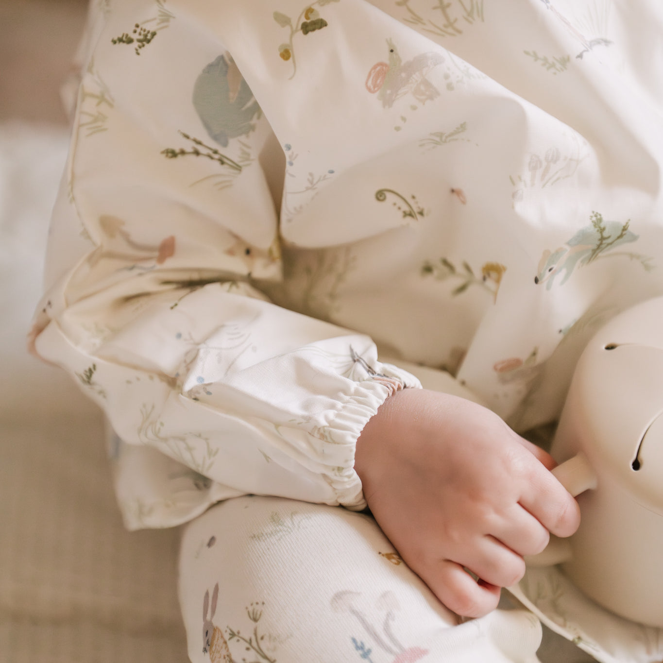 Water Repellent Baby Smock - Forest Fable