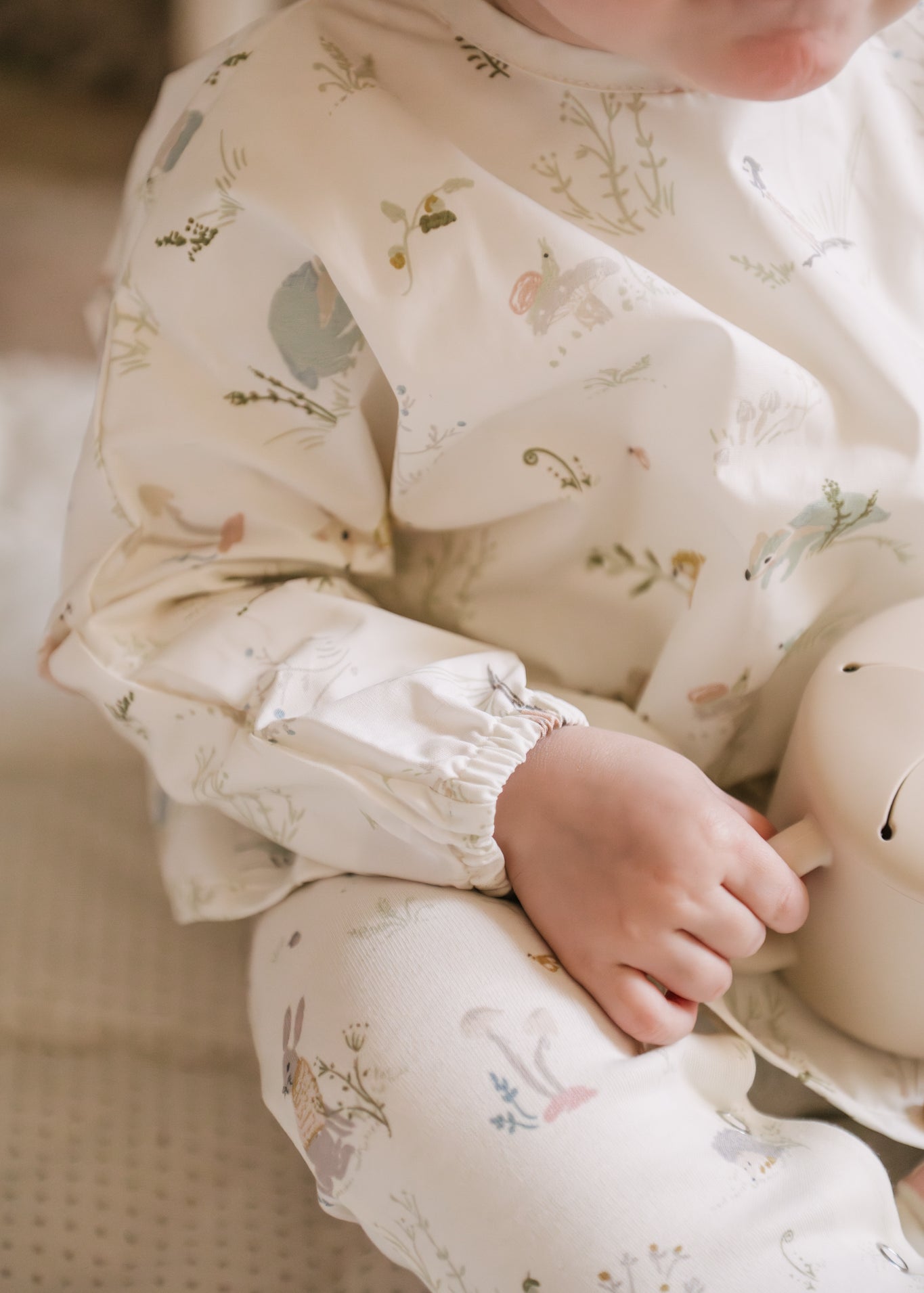 Water Repellent Baby Smock - Forest Fable