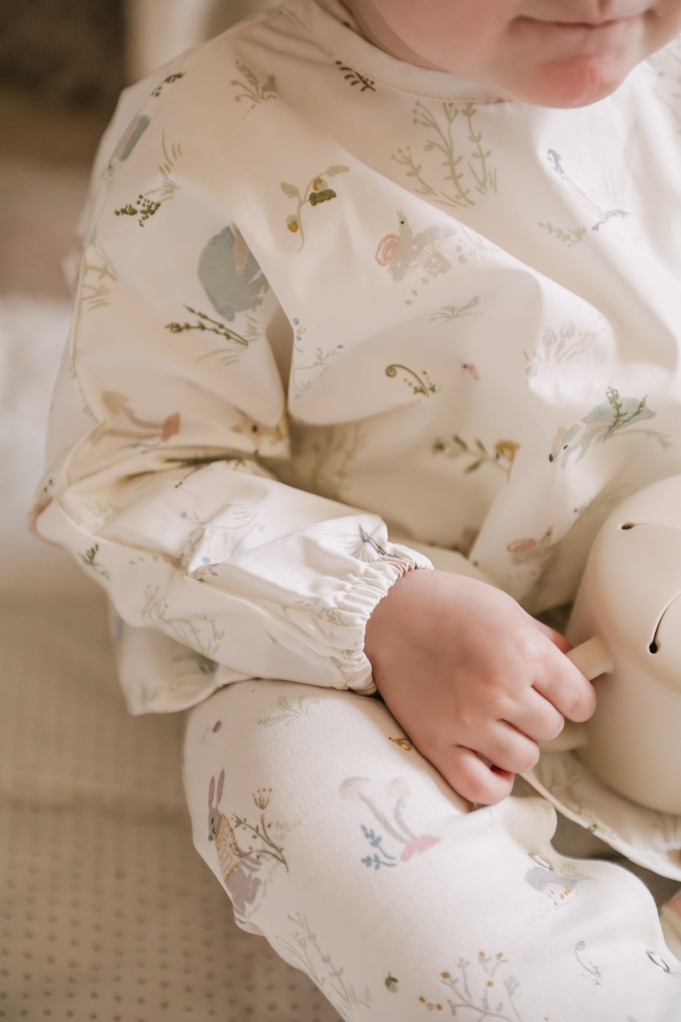 Water Repellent Baby Smock - Forest Fable